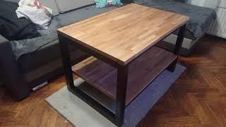 How to make a coffee table industrial, stolik kawowy loft industrialny / DIY