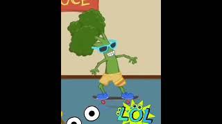 Elay TV - Skate boarding Broccoli !  #broccoli