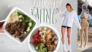 FULL DAY OF EATING | Day in my life | healthy, simple meals | new Gymshark / Alani products