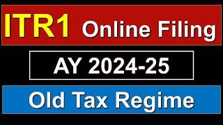 ITR1|Income tax return filing online AY 24-25|  Online itr filing 2024| How to file itr1 salary |