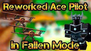 Only Reworked Ace Pilot and Support Fallen Mode Roblox Tower Defense Simulator