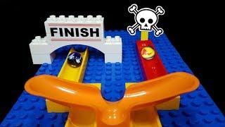 Marble race: MORTAL KOMBAT - Halfpipes with Funnel RACE - Mini tournament