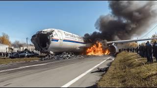 3 MINUTES AGO! Russian DOOMSDAY Presidential IL-96 Plane DOWNED by Ukrainian F-16 guided missile!