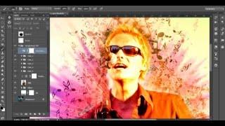 Tutorial : how to use Music Notes Photoshop Action V2