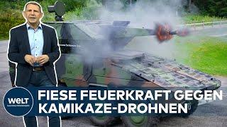 TESTLABOR UKRAINE: Die Revolverkanone der Skyranger-Flugabwehr zerfetzt alles | WELT Hintergrund