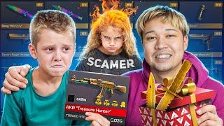 ДЕВУШКА ЗАСКАМИЛА ПОДПИСЧИКА НА НОЖИ ... А ПОТОМ Я ЕГО ПРОКАЧАЛ️ standoff 2