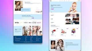 How To Create A Makeup Website  - Online Cosmetic Store using Html Css and Javascript