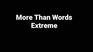 More Than Words Song by Extreme/Zabtv