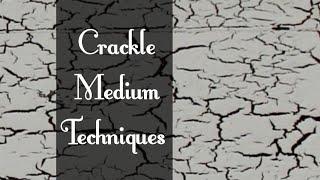 How to use crackle medium/paint | Crackle medium techniques creations007 tutorials