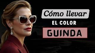  Cómo combinar el color GUINDA en Ropa a los 50 años o más | OUTFITS ELEGANTES 