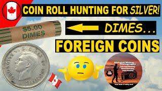 Coin Roll Hunting 1 Roll of Canadian Dimes  .10 Cents Found Silver!