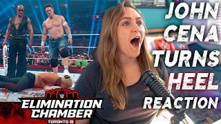 CODY ANSWERS THE ROCK, JOHN CENA HEEL TURN REACTION ELIMINATION CHAMBER 2025