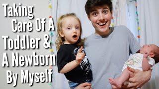 Teen Dad's First Time Alone With Both Babies! *vlog*