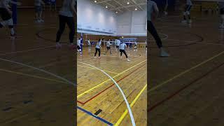 Volleyball deffence warm up drill  #volleyball #shorts #training #sport #drill #deffence #fun