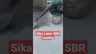 Sika Latex SBR Waterproofing on roof #sika #waterproofing #asianpaints #drfixit #fosroc #cico #latex