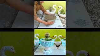 how to make cement pot #shorts #fyp