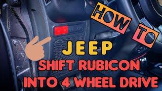 [ How to ] Use Wrangler Rubicon JK Rock-Trac 4 Wheel Drive System / Lockers / Sway Bar Disconnect.