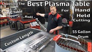 Best Plasma Tables for Hand Cutting - Wet vs. Dry cutting - on small, large and CNC water tables