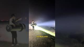 Biggest 500000 Lumens Flashlight.#brightestflashlight #outdoors #fyp #tech #foryou #lamp #lantern