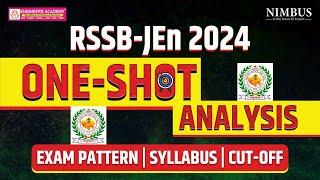 RSSB JE Vacancy 2024 | RSSB JE Exam Date, Syllabus, Cutoff Complete Analysis in One Shot #rsmssbjen