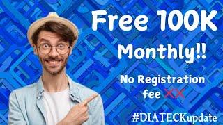 EARN FREE 100K MONTHLY NO REGISTRATION FEE REQUIRED