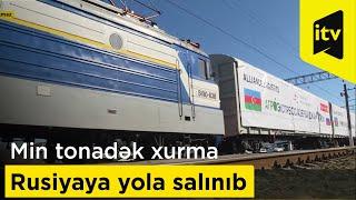 Min tonadək xurma Rusiyaya yola salınıb