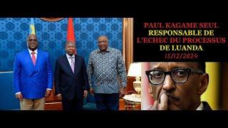 15/12/24 LUANDA : ÉCHEC DU SOMMET TSHISEKEDI-KAGAME : LES RAISONS + CONSÉQUENCES PRÉVISIBLES