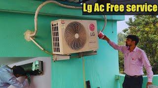 Lg AC Free serviceing|| how to Ac free serviceing at home || Air conditioner cleaning||Lg ac service