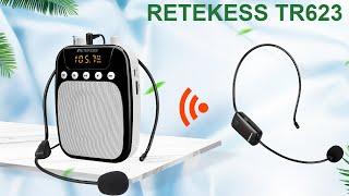 How to use TR623 voice amplifier with TR503 wireless microphone?