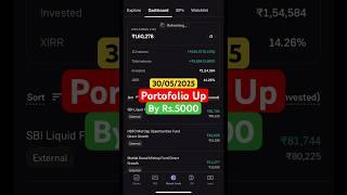 My mutual fund portfolio update by Rs.5000 #stockmarket #investment #myportfolio #sip #mutualfund