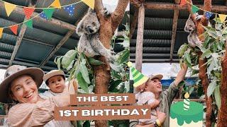 Owen's First Birthday Adventure: Koala Cuddles and Farm Fun at Oakvale!