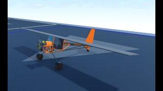 Plane Crazy Top Rudder Solo UltraLight Showcase