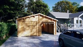 DIY Double Garage E with Up and Over Doors