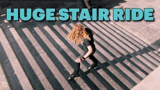 Urban skate flow with my BIGGEST STAIR RIDE so far