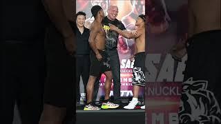 Legends Saenchai and Buakaw are going bareknuckle tomorrow #shorts