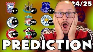 MY *UPDATED* 24/25 PREMIER LEAGUE PREDICTIONS