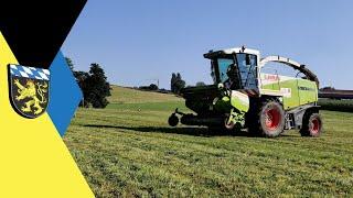 Grassilage 2020 bei Landwirtschaft Bachmaier | Claas Jaguar 890 Speedstar | Terex TL 260