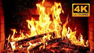  Fireplace 4K UHD! Christmas Fireplace with Crackling Fire Sounds. Fireplace Ambience