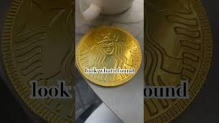 LOOK I DONT HAVE THE REAL MEDALLION OK- #starbucks #medallions