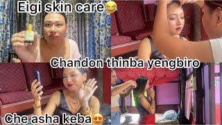 Che asha da makeup twthokpir@ashasia506 || skin care||chandon thinba tutorial 