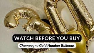 These Huge Champagne Gold Balloons Are a Hit!