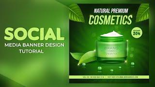 How to Design Cosmetic Banner for Social Media in Photoshop