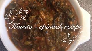 Koosto - Spinach recipe