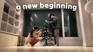 Moving into our new Seoul apartment  renovations, buying furniture & decorating for Christmas