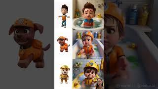 Cute  Ryder, Zuma And Rubble Paw Patrol Turns Into A Cute Baby #pawpatrol #cutebaby #cartoons