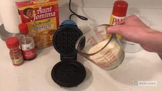 Making Mini Waffles With Some Flavor