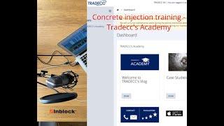 Concrete injection training Tradecc's Academy