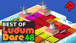 Best Ludum Dare 48 Games #5: Vast Trivia, Third Party, Dikes & Polders, Aquarial, Blackout!