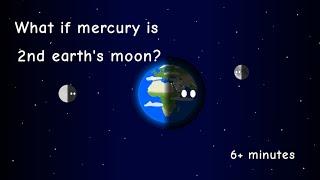 What if mercury is 2nd earth's moon (animation)