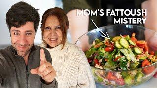 Crafting Grandma's 1960 Lebanese Fattoush Salad with Mom